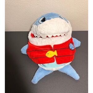Jay at Play Tummy Stuffers Shark Kids Large Blue Excellent Plush Storage Toy